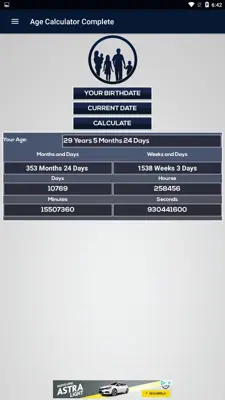 Age Calculator Complete android App screenshot 2